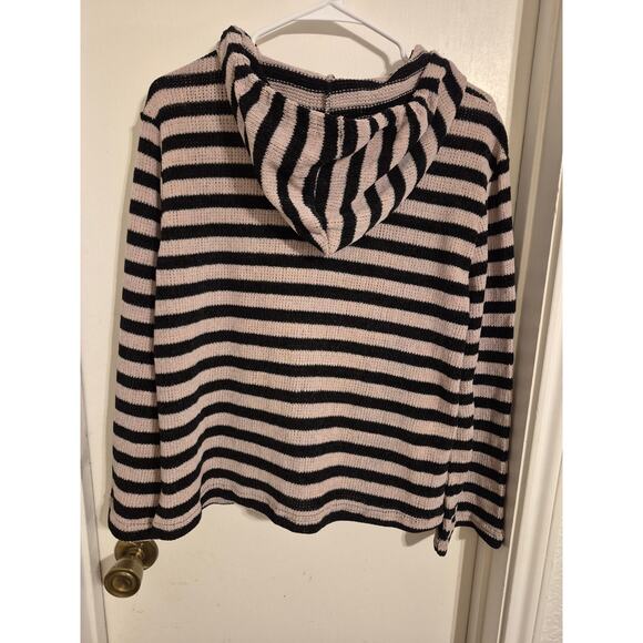 Wildflower Striped Buttersoft Sweater with Hood-Size L-NWT - Picture 6 of 9